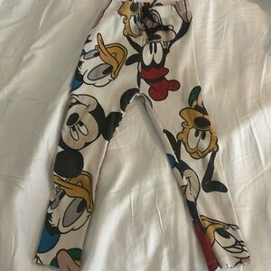 Kid’s Zara Disney Printed Ribbed Leggings